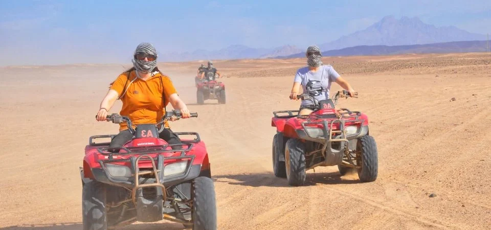 Hurghada: Sunset Quad Bike, Camel w/ Opt Stargazing and BBQ